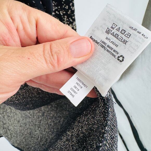 JM Collection Black Gold Ombre Open Front Cardigan Sweater 2X Dressy Holiday Top - Picture 7 of 9